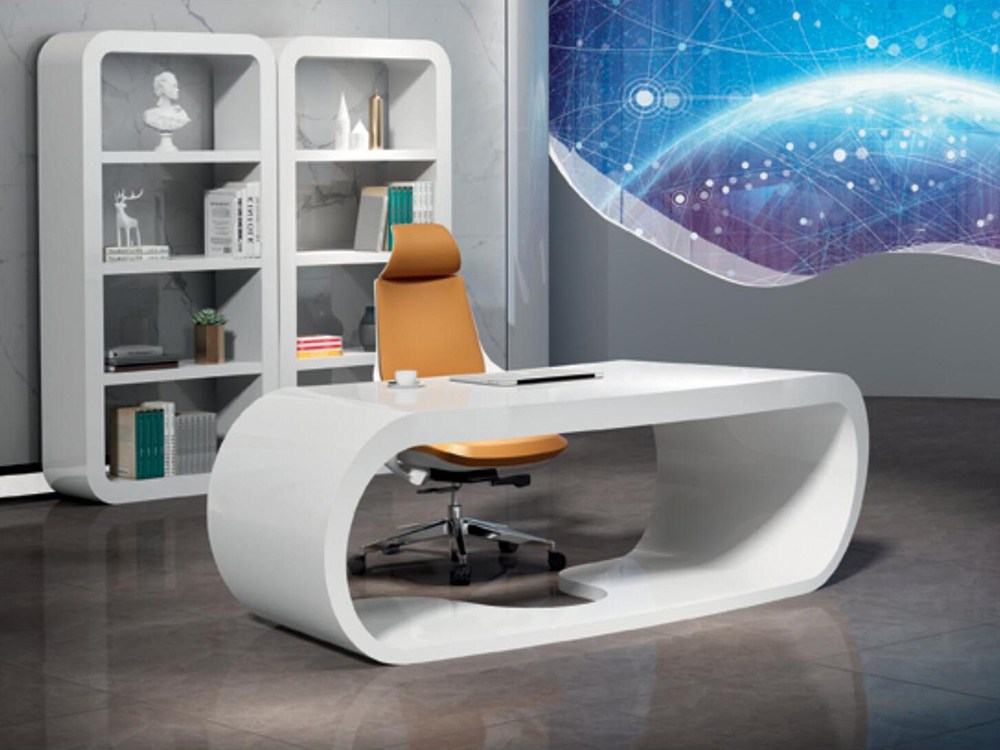 Weißer moderner Schreibtisch 